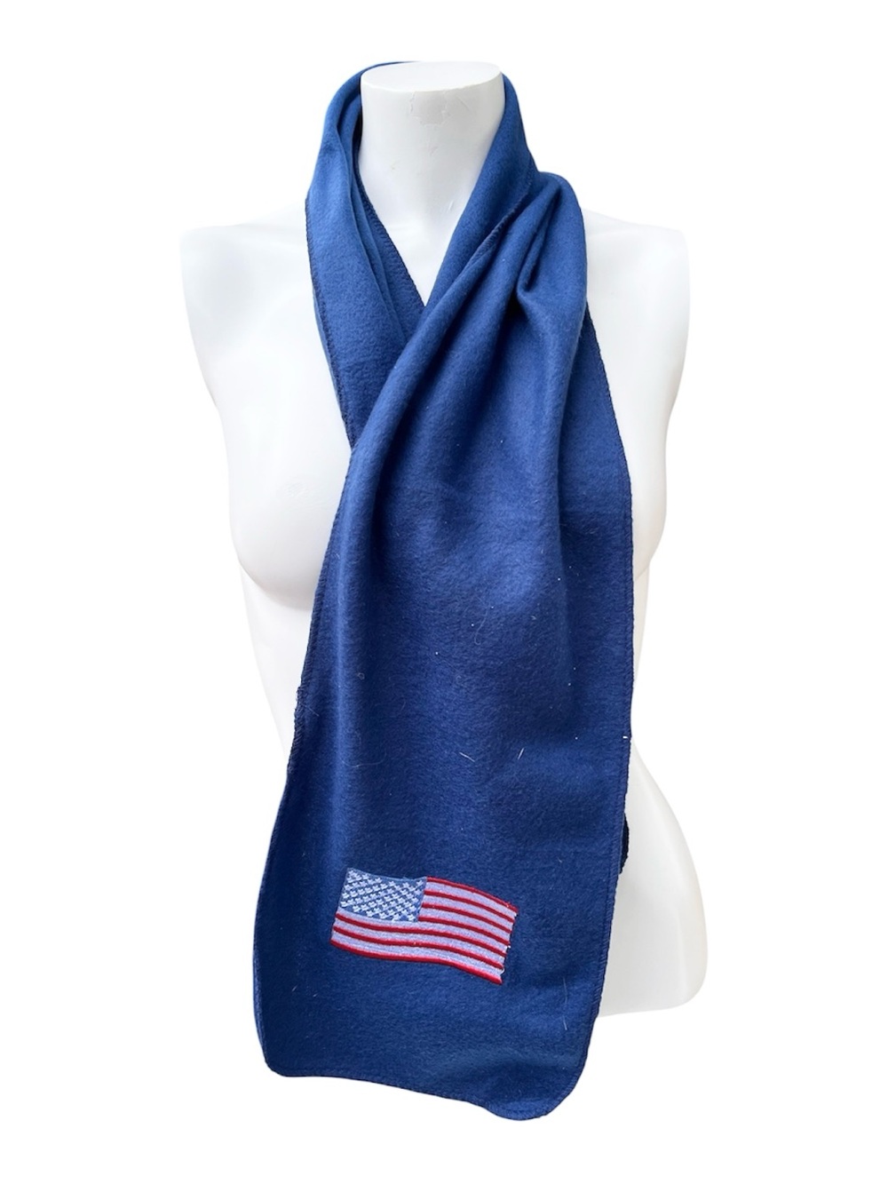 American Flag Scarf Blue Winter Scarf One Size